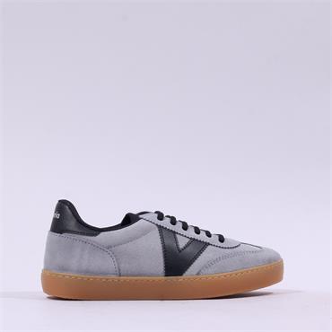 Victoria Berlin T Toe Gumsole Trainer - Grey Suede